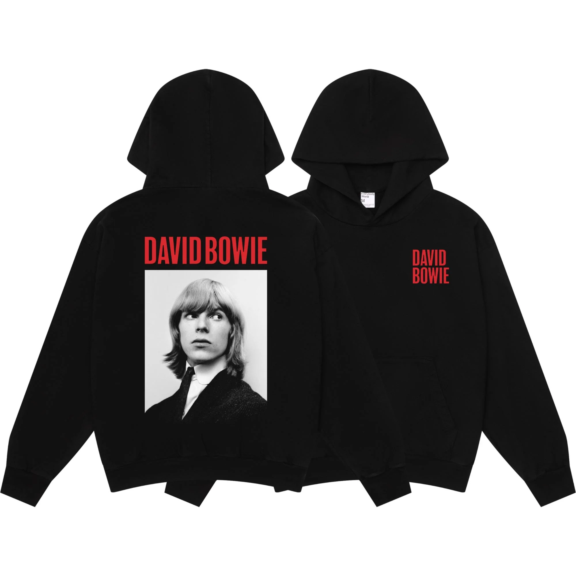 Black and White Portrait Hoodie (Choice of Blank) - Image 2