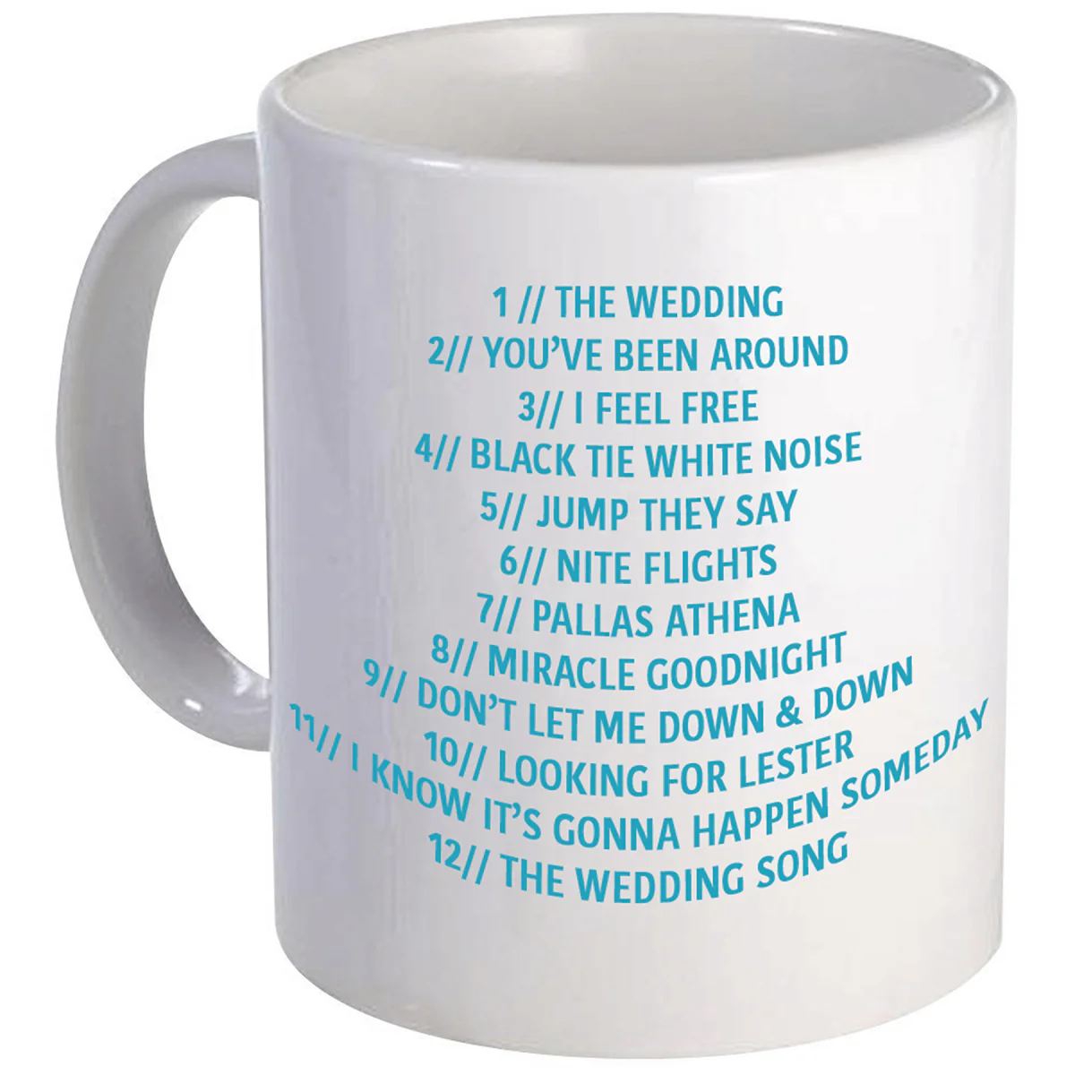 Black Tie White Noise Album Art Mug - Image 2