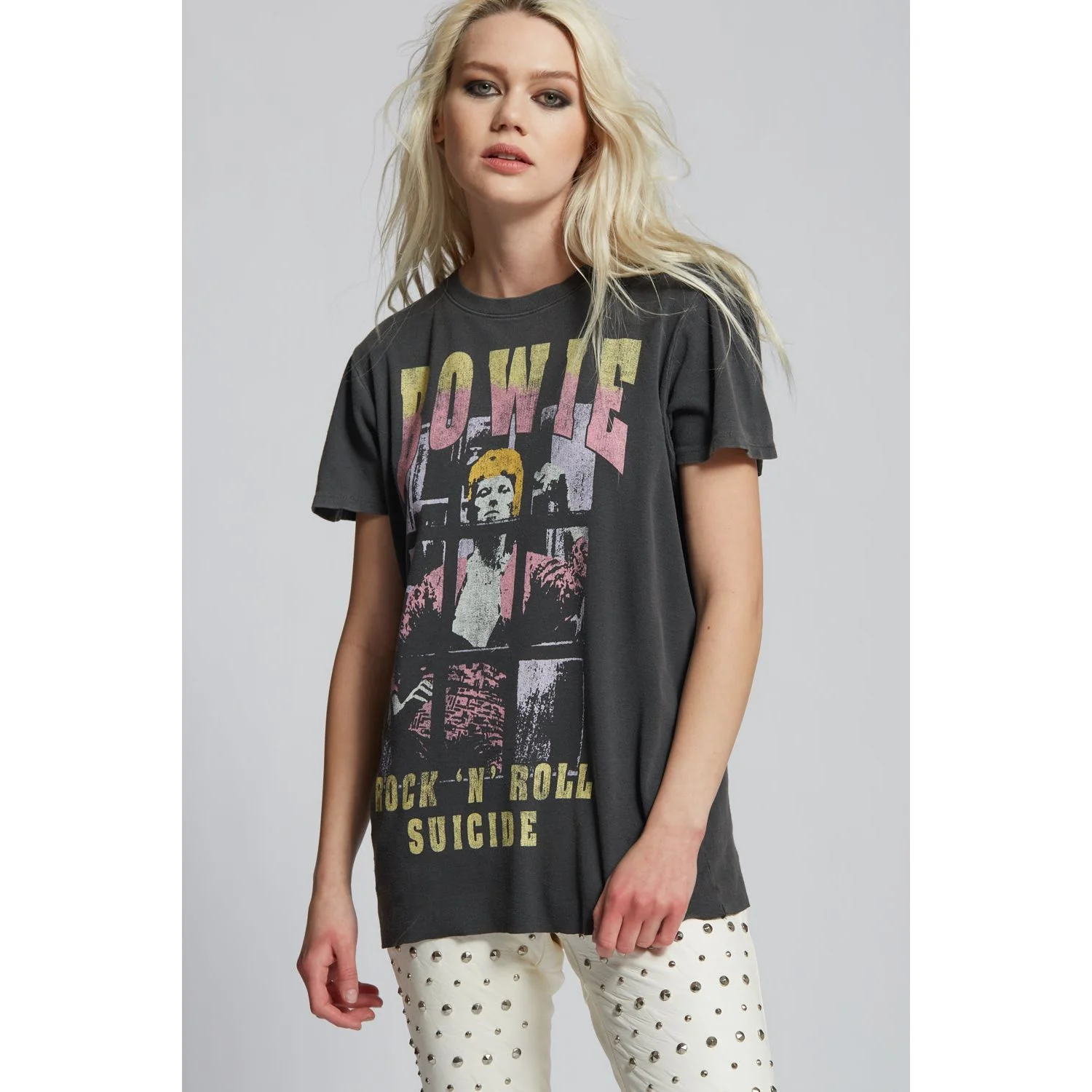Bowie Rock N Roll Boyfriend Tee - Image 2