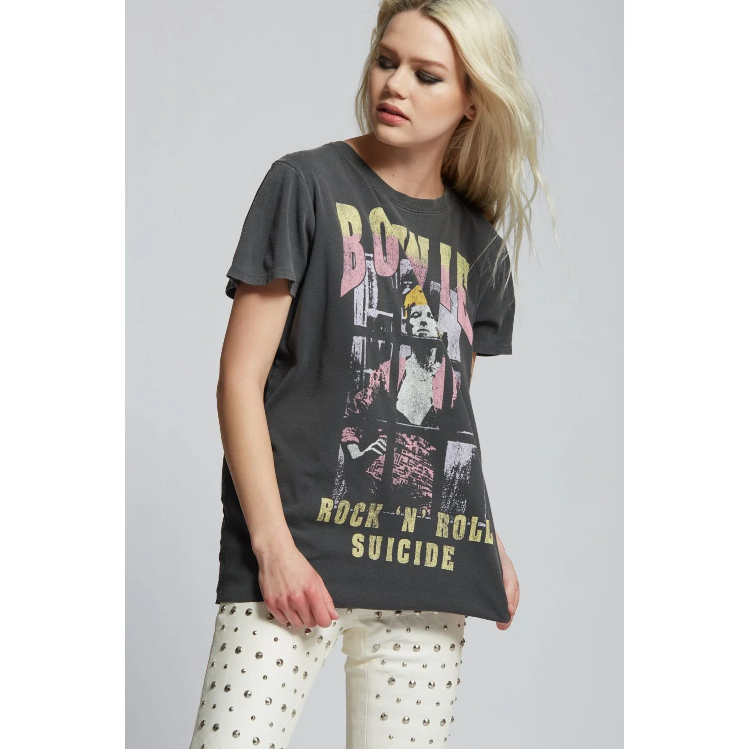 Bowie Rock N Roll Boyfriend Tee - Image 3