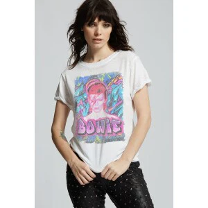 Bowie Vintage Washed Graffiti Tee - Image 2