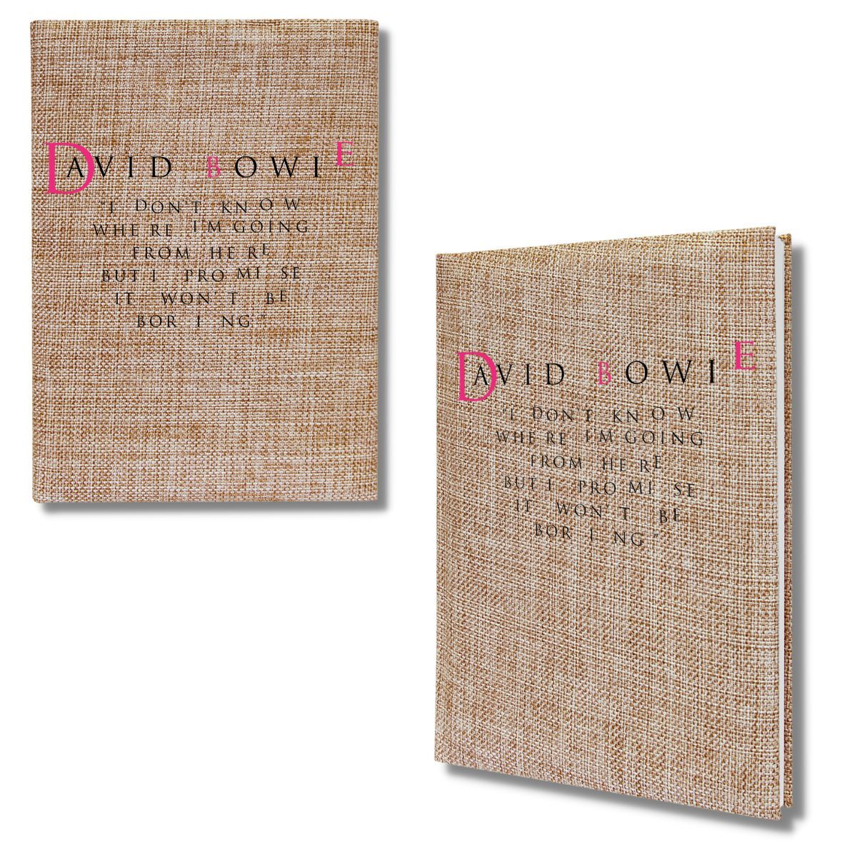 Burlap Wrapped I Don't Know Journal