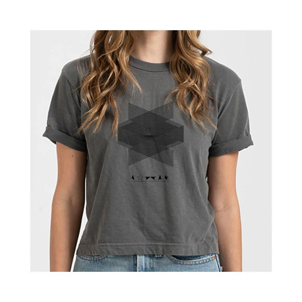 Crossed Signals Retro Crop Top