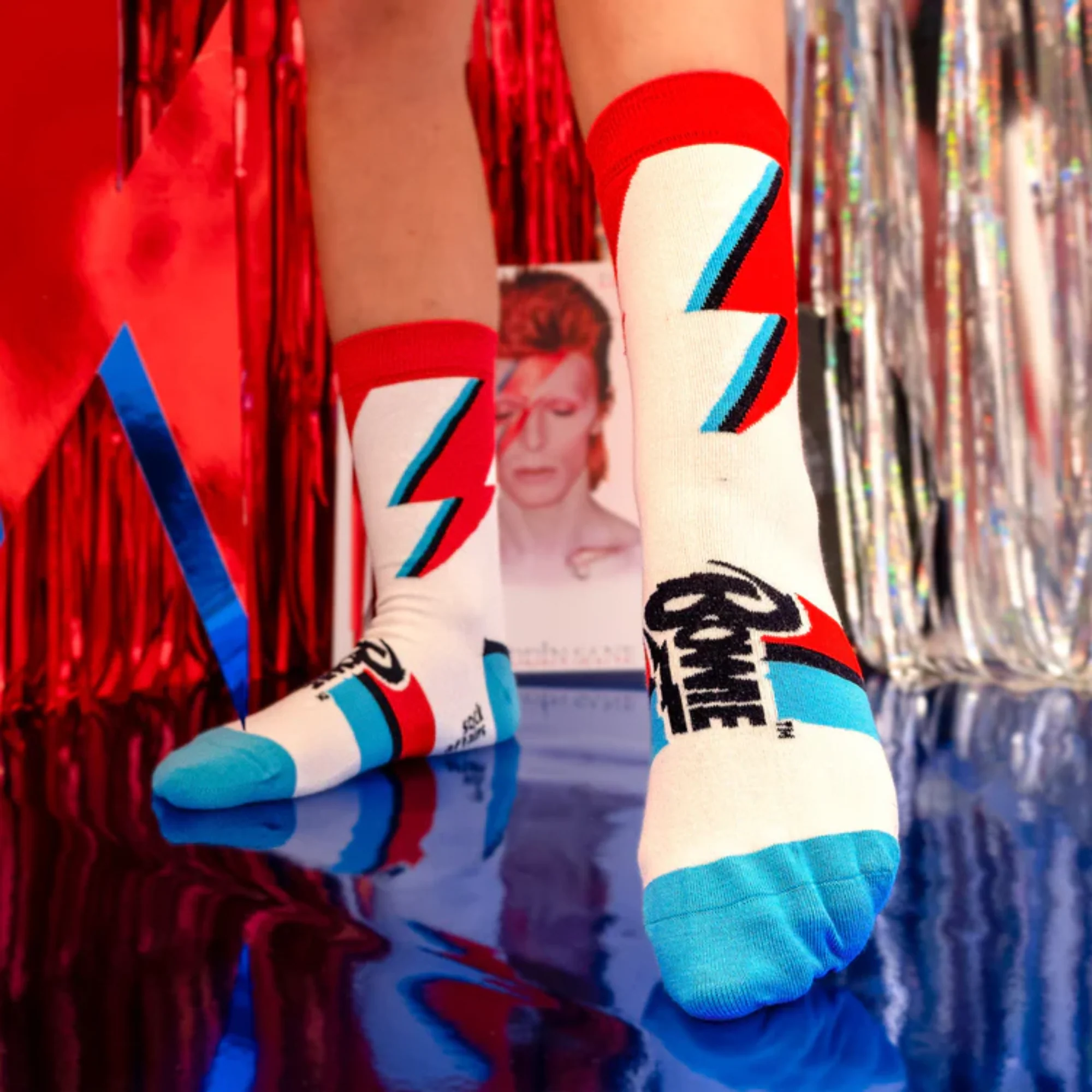 David Bowie Aladdin Sane Socks - Image 4