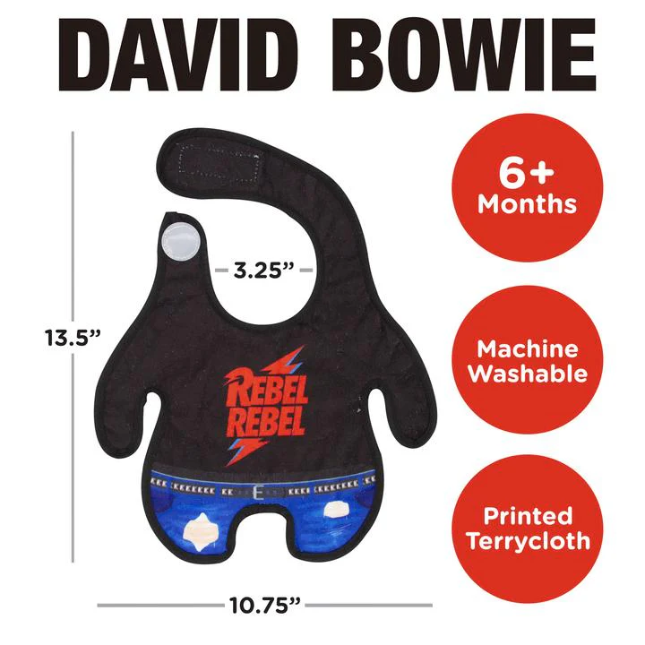 David Bowie Baby Bib - Image 2