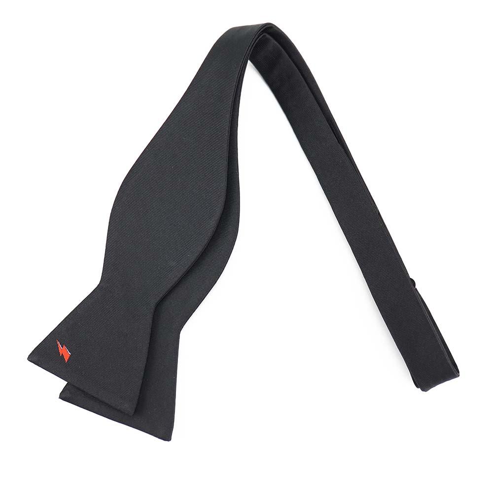 David Bowie Black Bolt Bow Tie (Self-tied) - Image 5