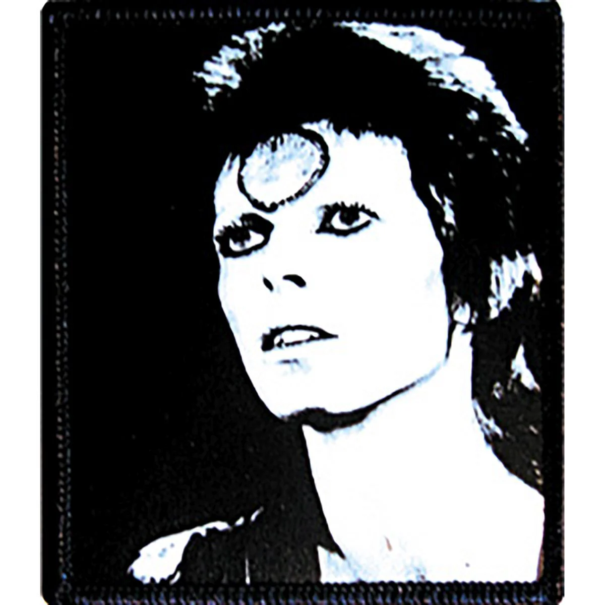 David Bowie Black & White 2.75"x3.25" Patch