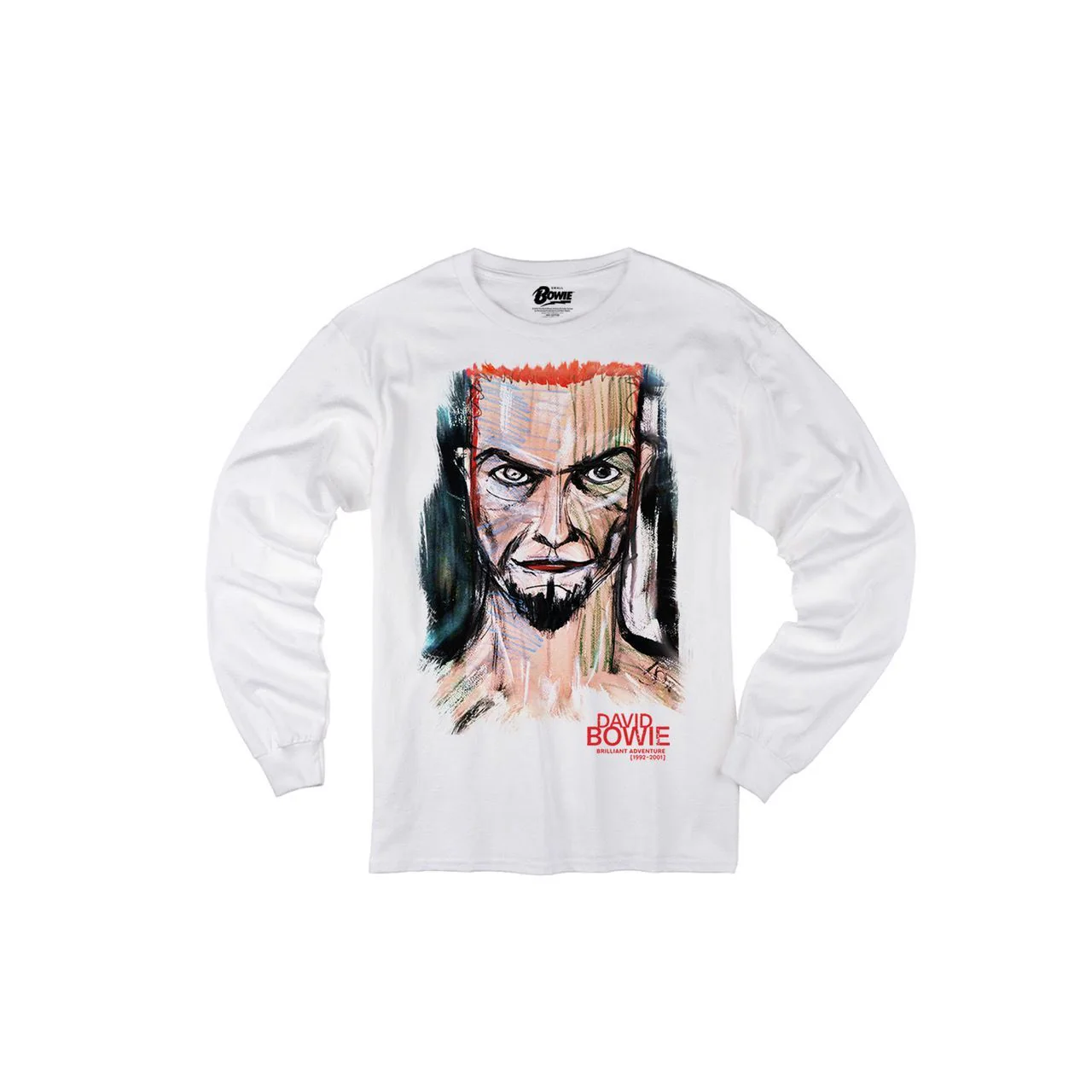 David Bowie Era 5 Brilliant Adventure Black Or White Long Sleeve T-Shirt - Image 2