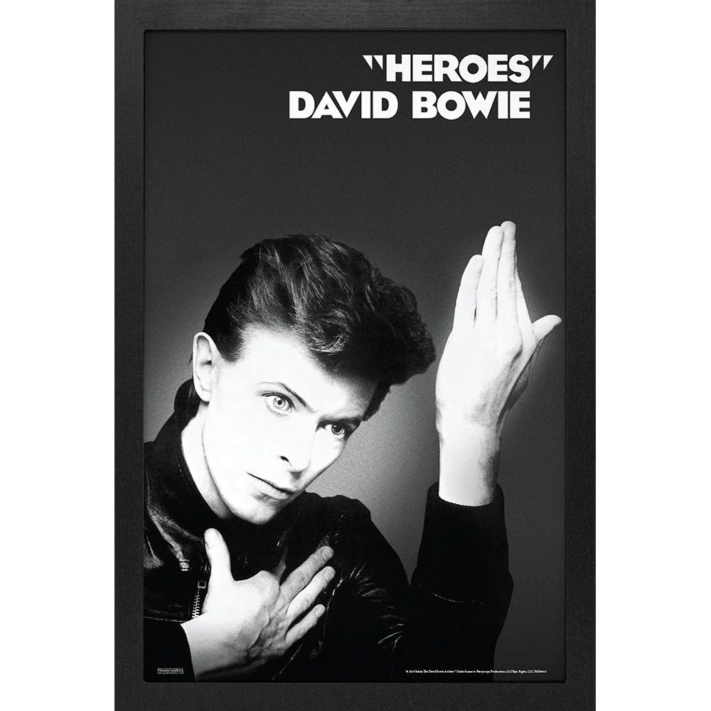David Bowie - Heroes 11x17 Framed Print