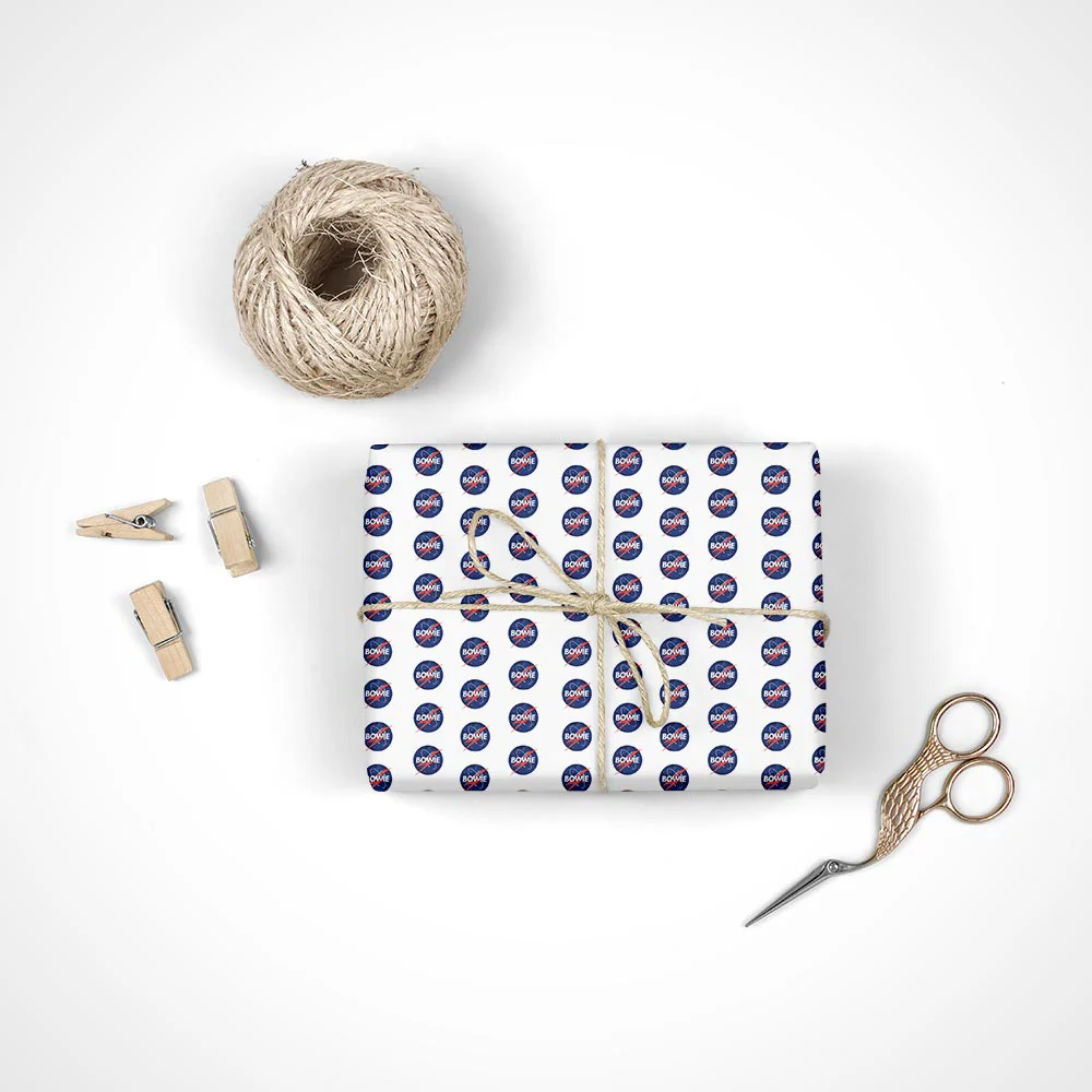 David Bowie Large Round Logo Wrapping Paper - Image 2