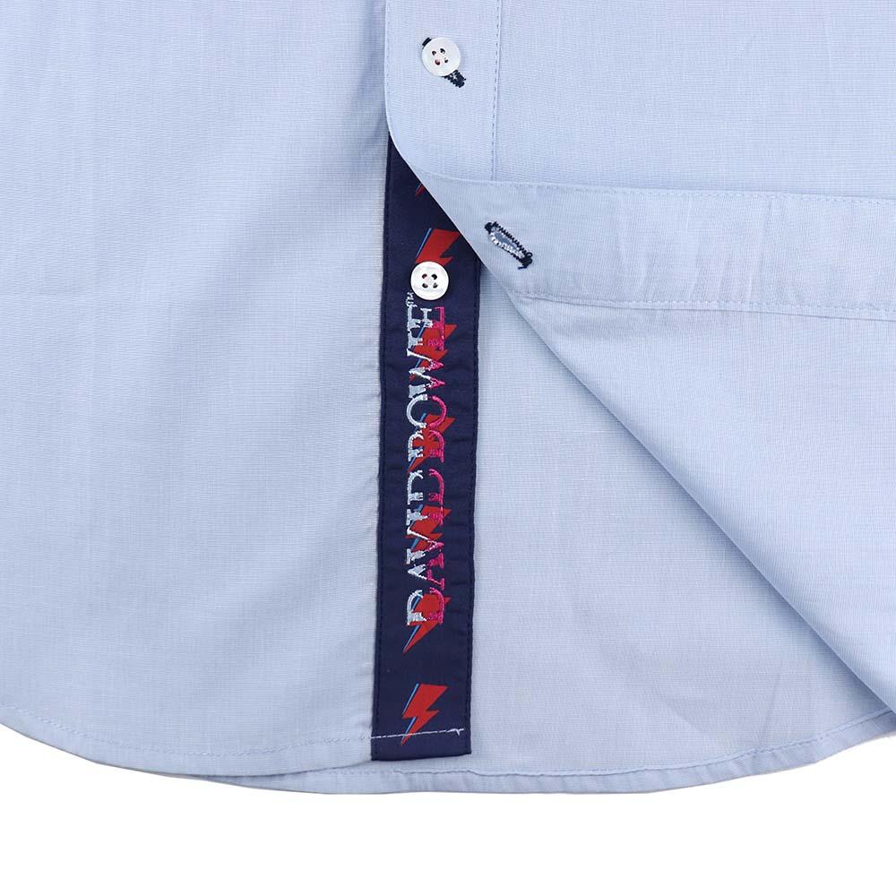 David Bowie Light Blue Aladdin Sane Shirt - Image 5