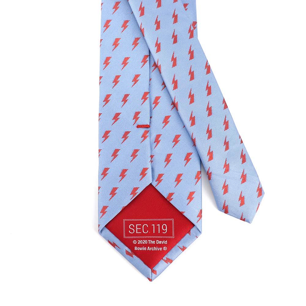 David Bowie Light Blue All Over Bolt Tie - Image 3