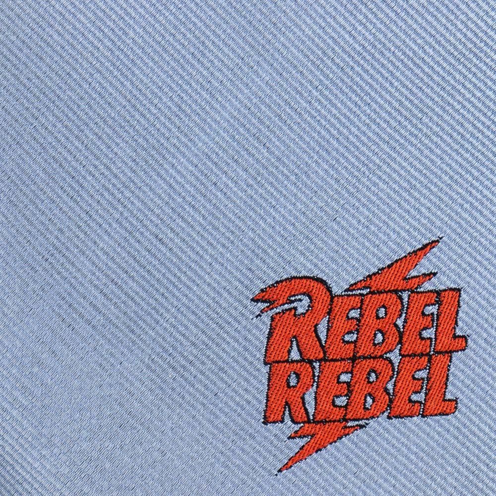 David Bowie Light Blue Rebel Rebel Tie - Image 4