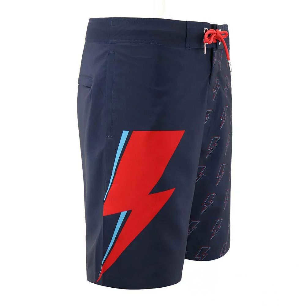 David Bowie Navy Bolt Board Shorts - Image 2
