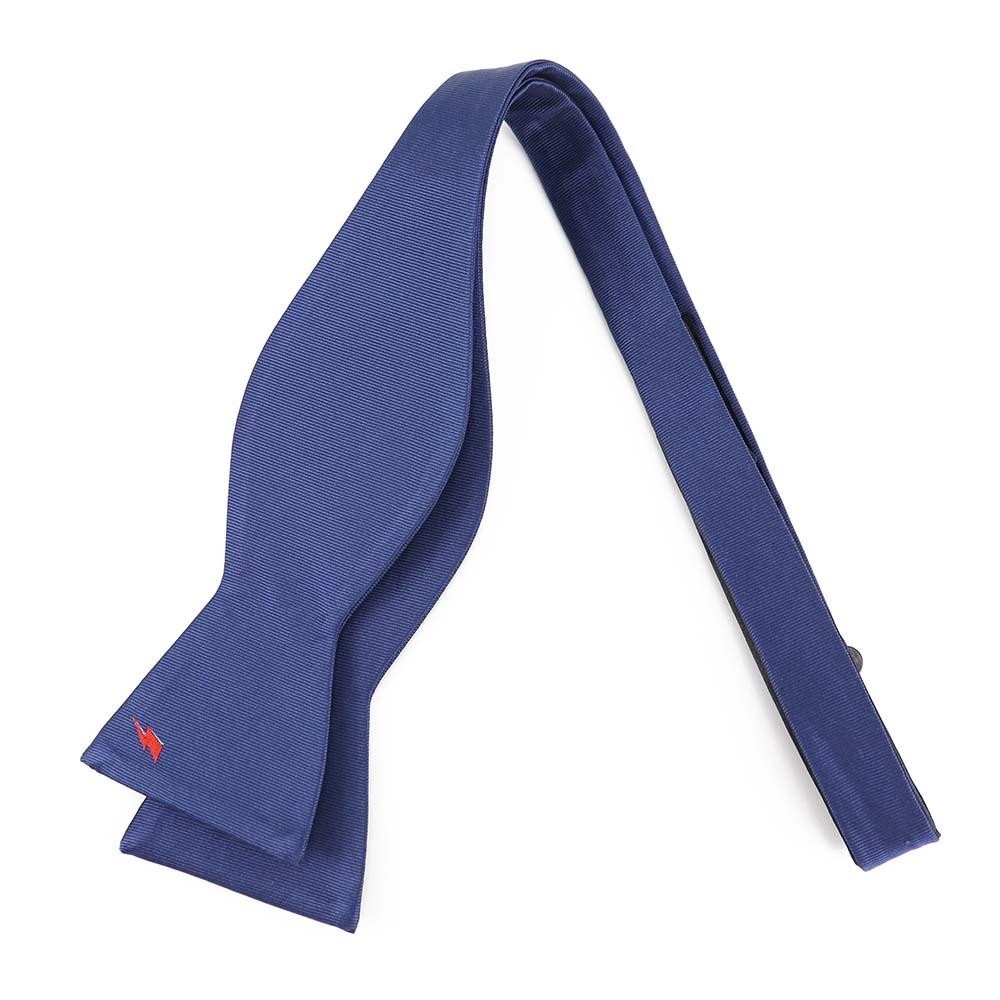 David Bowie Navy Bolt Bow Tie (Self-Tied) - Image 6