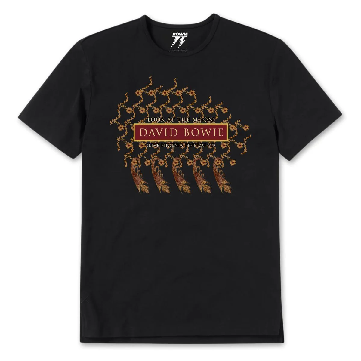 David Bowie Phoenix Festival '97 Black T-shirt
