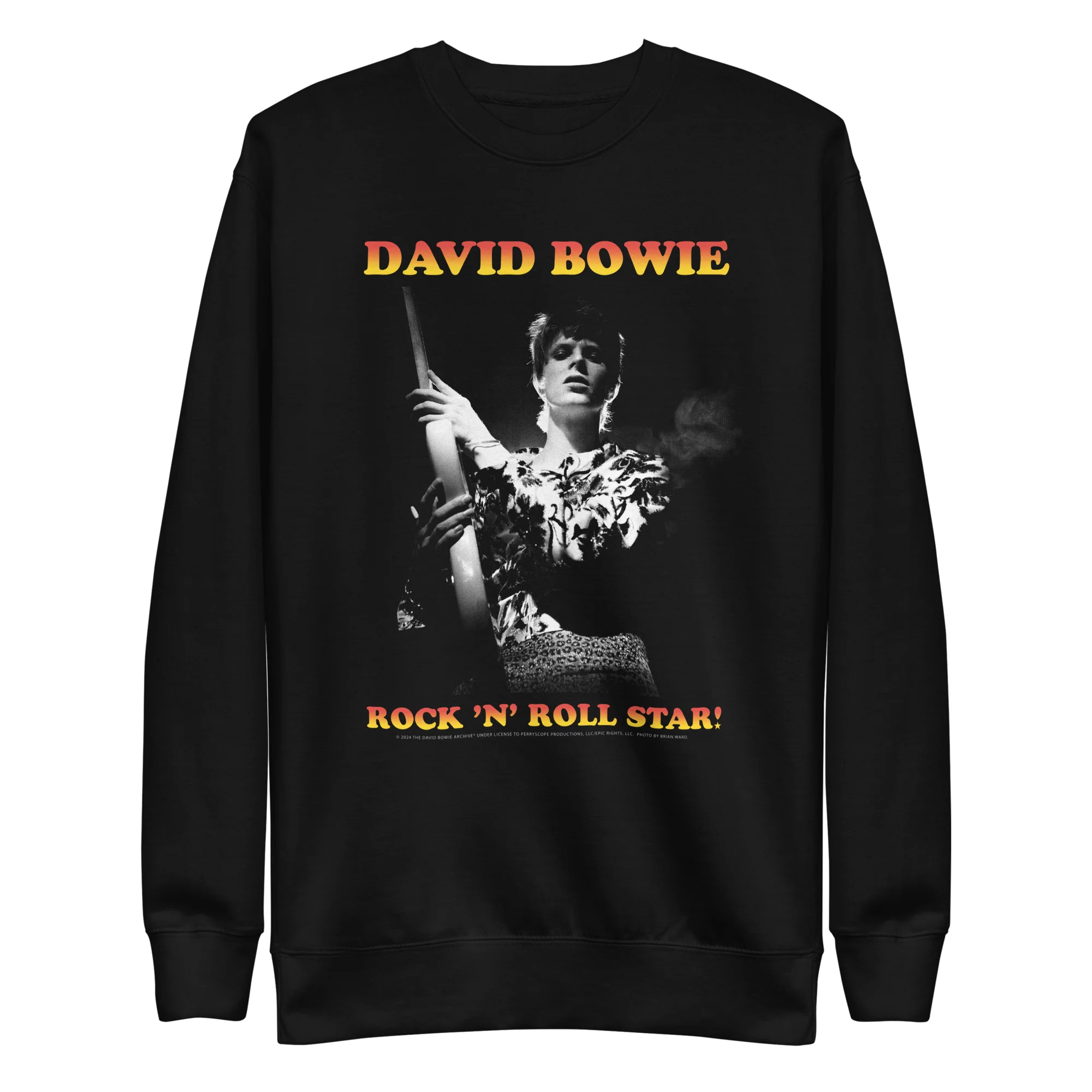 David Bowie Rock n' Roll Star Crewneck Sweatshirt