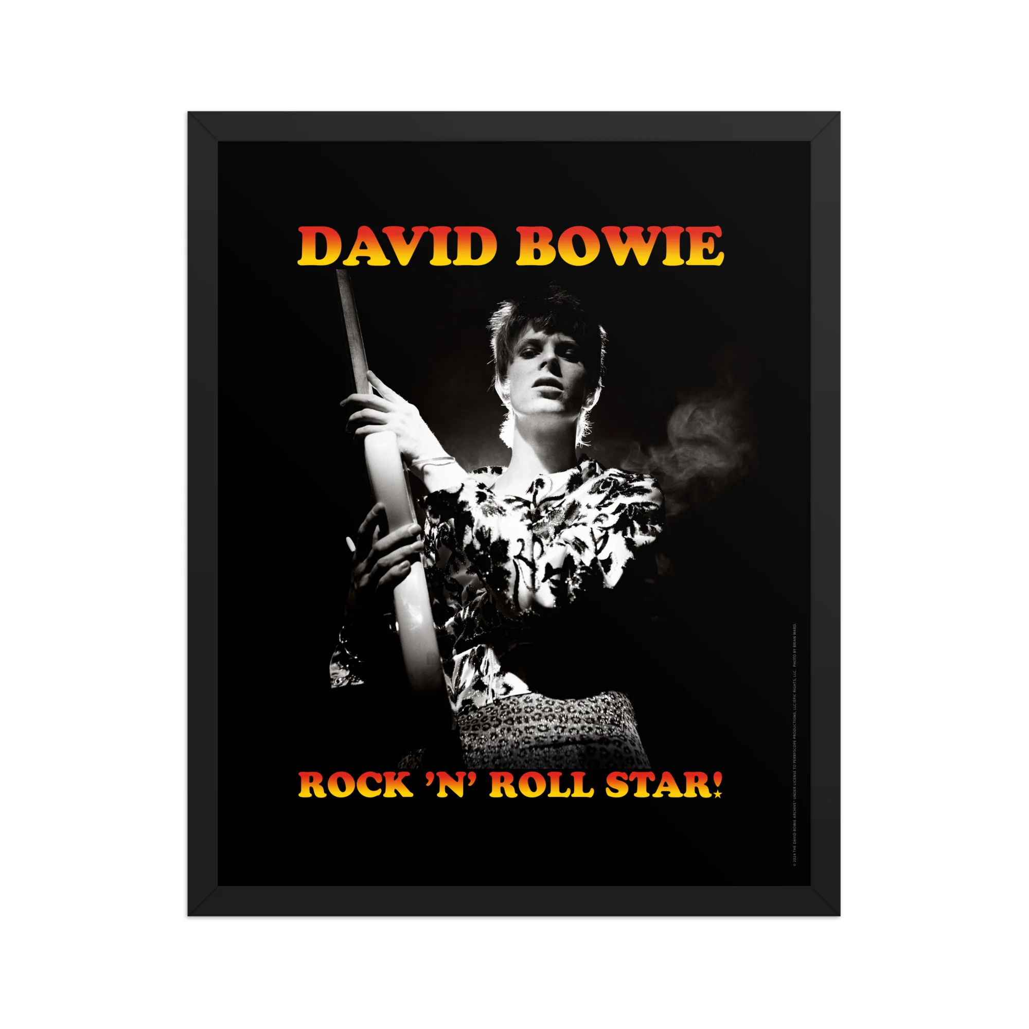 David Bowie Rock n' Roll Star Framed Print