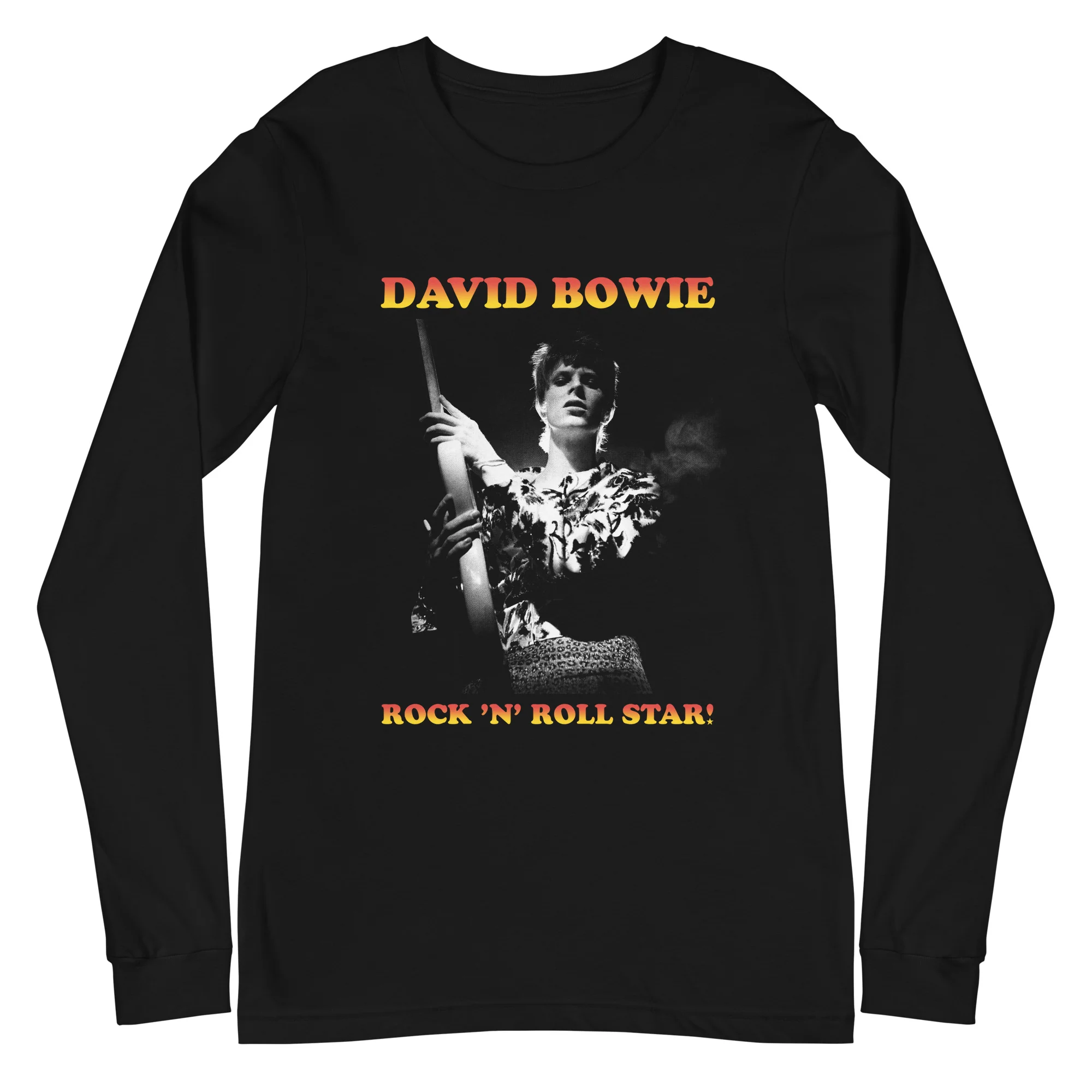 David Bowie Rock n' Roll Star Long Sleeve T-Shirt