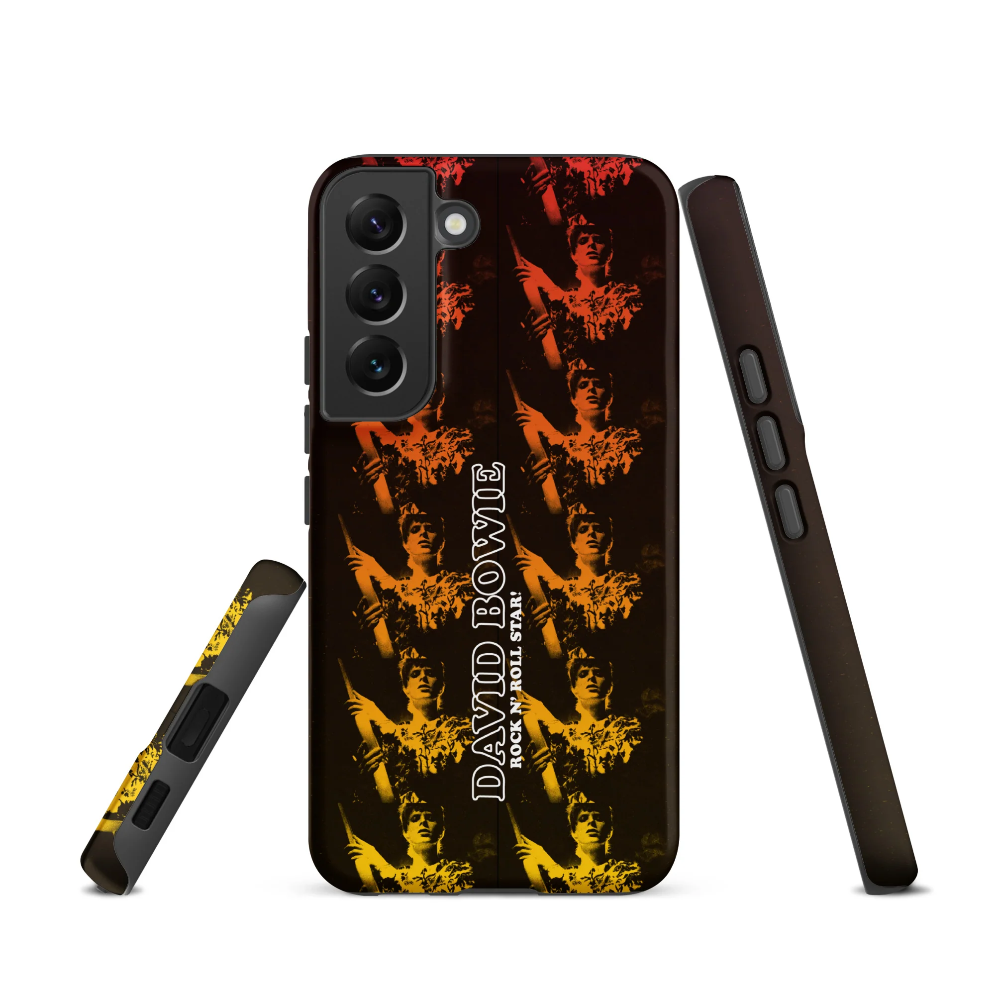 David Bowie Rock n' Roll Star Photo Gold Samsung® Case - Image 10