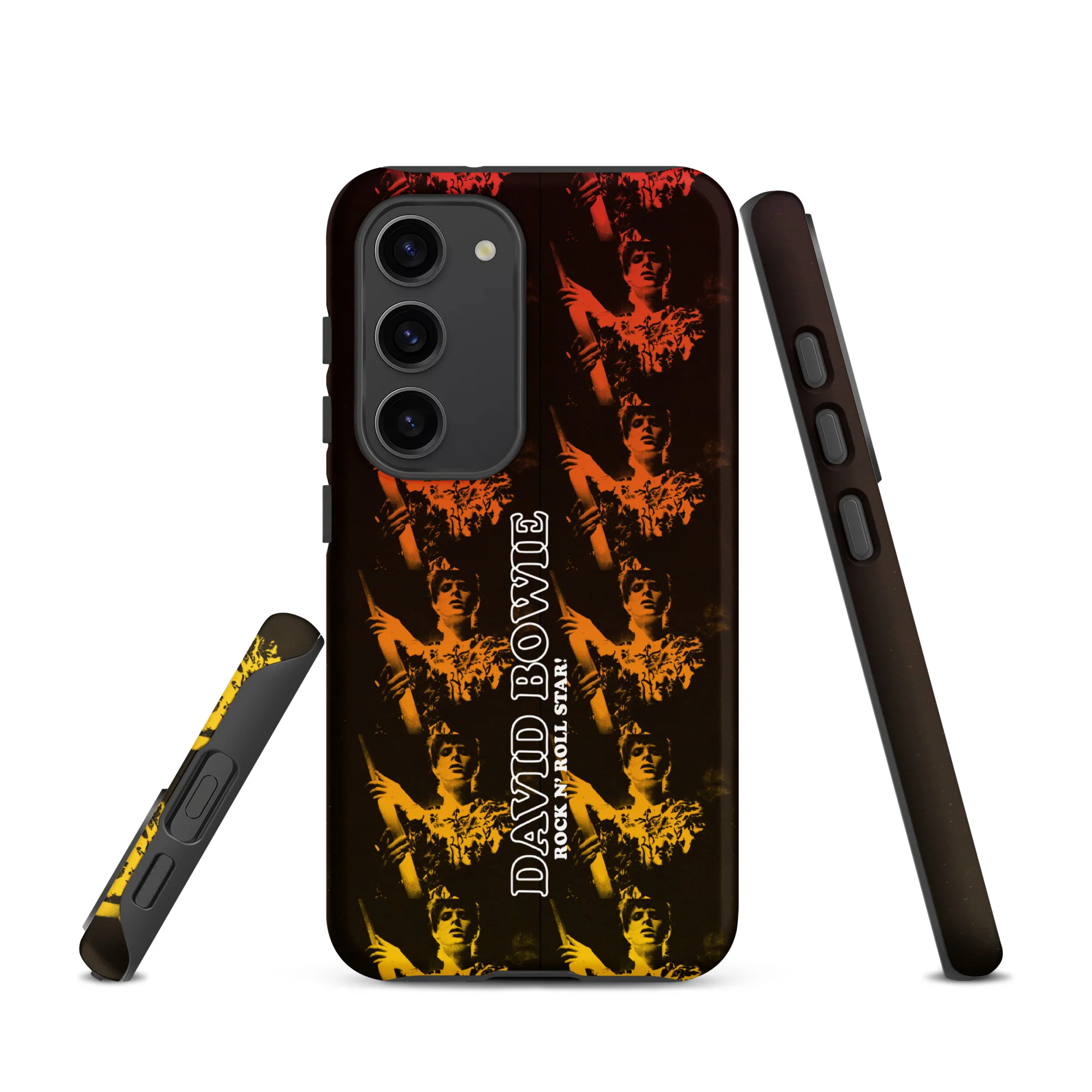 David Bowie Rock n' Roll Star Photo Gold Samsung® Case - Image 13