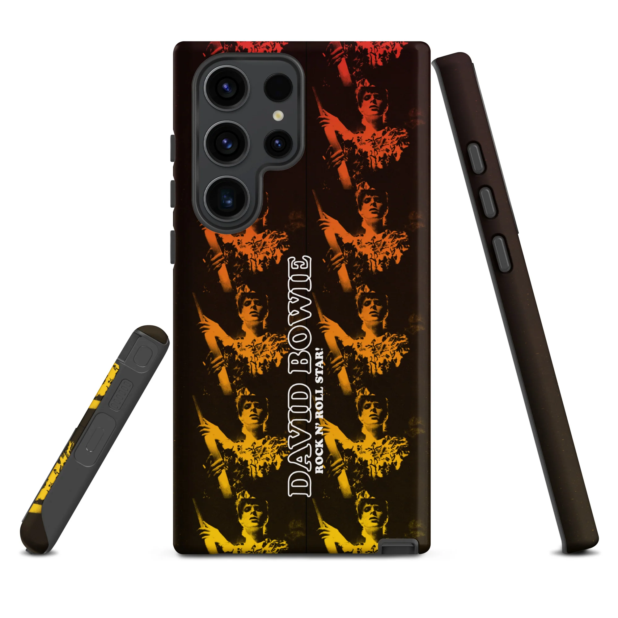 David Bowie Rock n' Roll Star Photo Gold Samsung® Case - Image 15