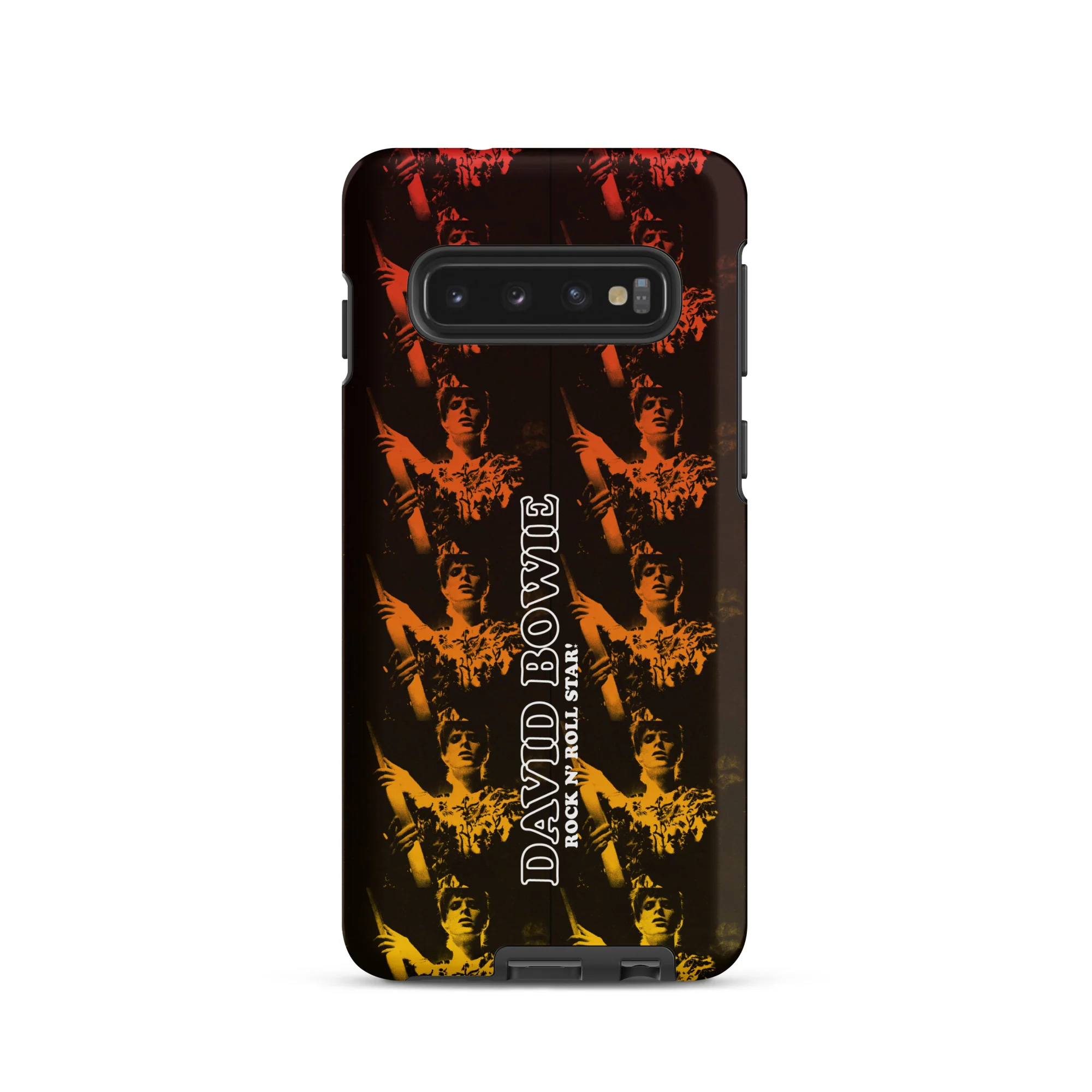 David Bowie Rock n' Roll Star Photo Gold Samsung® Case - Image 16