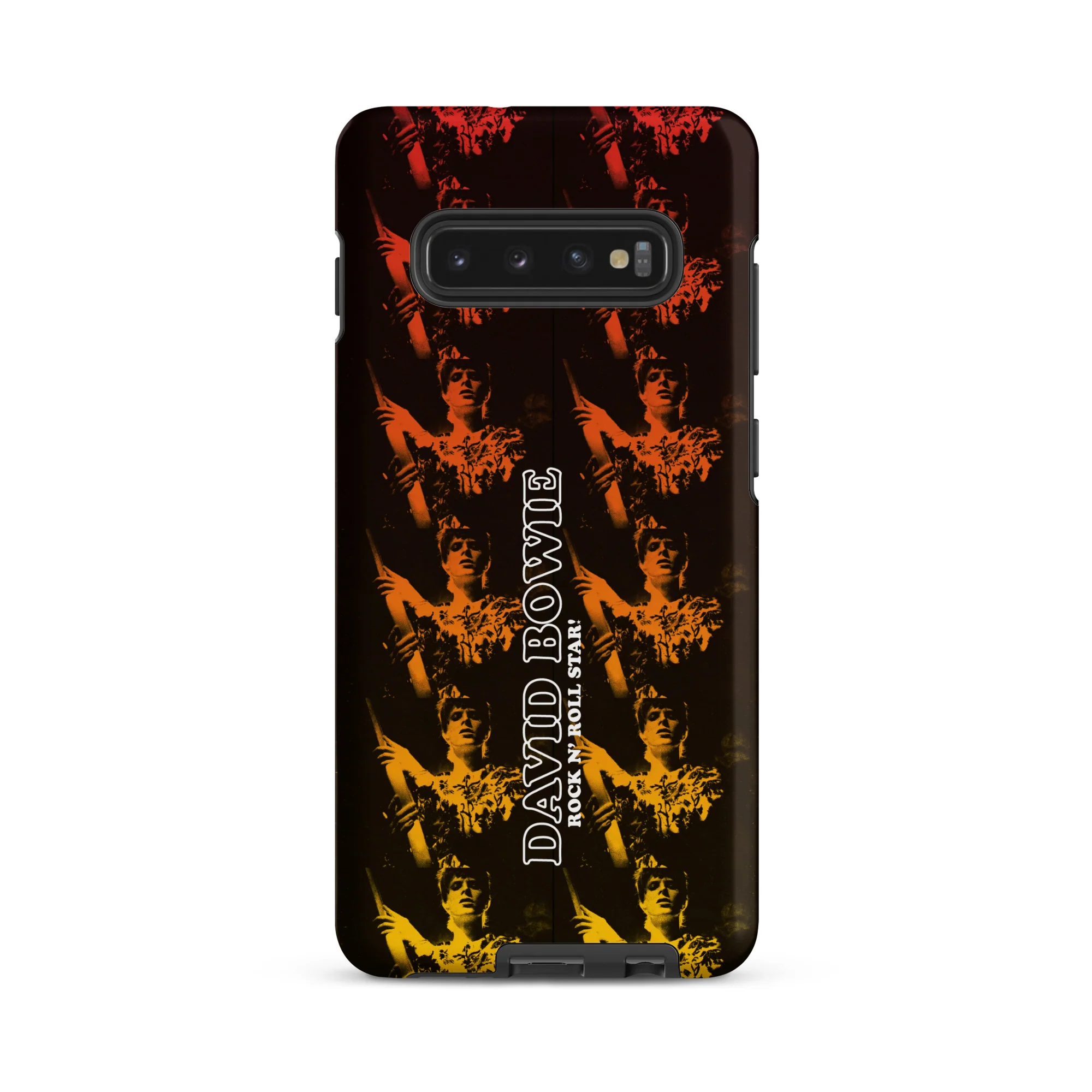 David Bowie Rock n' Roll Star Photo Gold Samsung® Case - Image 17