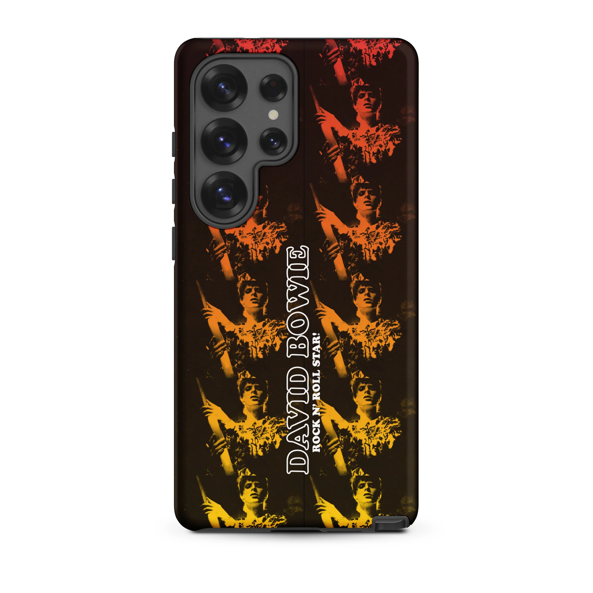 David Bowie Rock n' Roll Star Photo Gold Samsung® Case - Image 18
