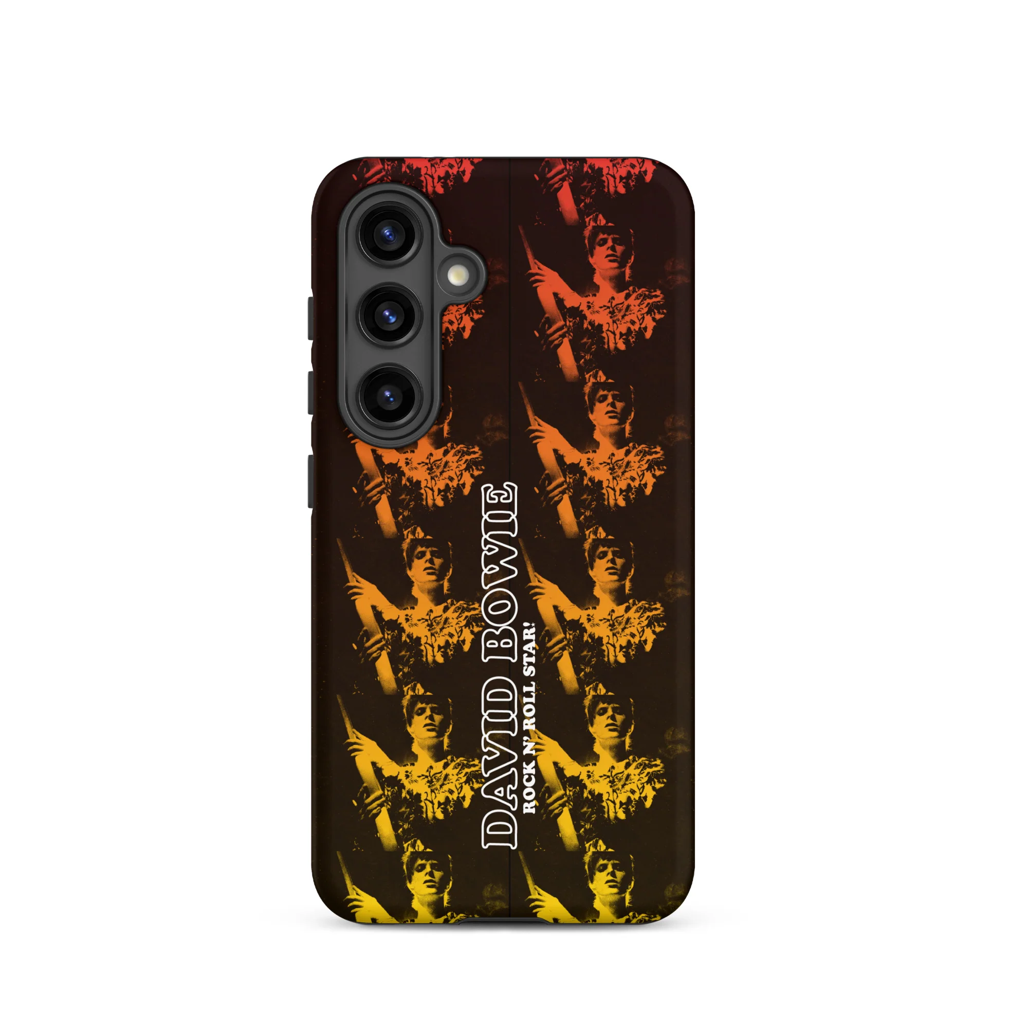 David Bowie Rock n' Roll Star Photo Gold Samsung® Case - Image 19