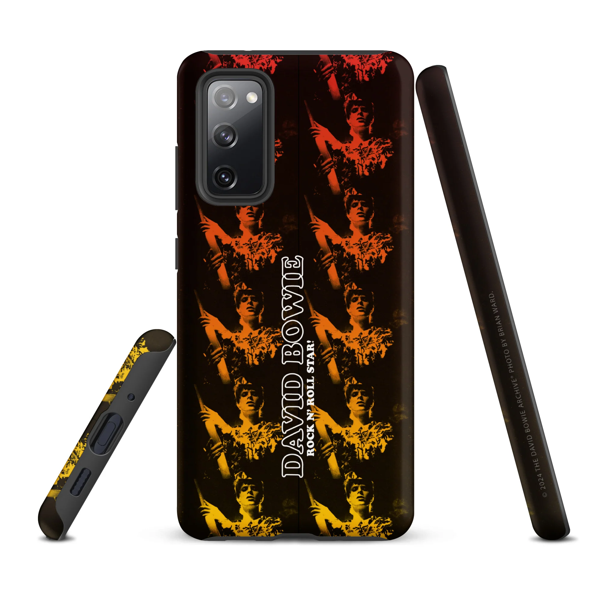 David Bowie Rock n' Roll Star Photo Gold Samsung® Case - Image 3