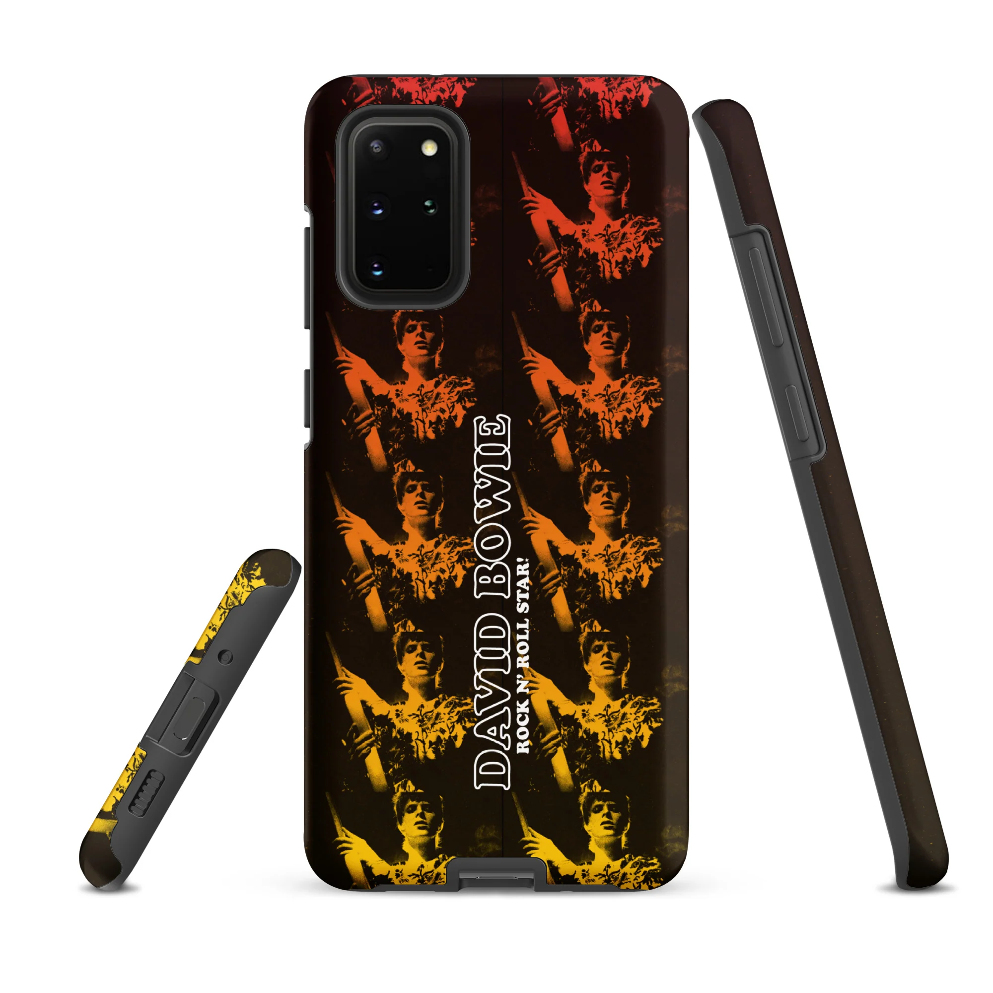 David Bowie Rock n' Roll Star Photo Gold Samsung® Case - Image 4
