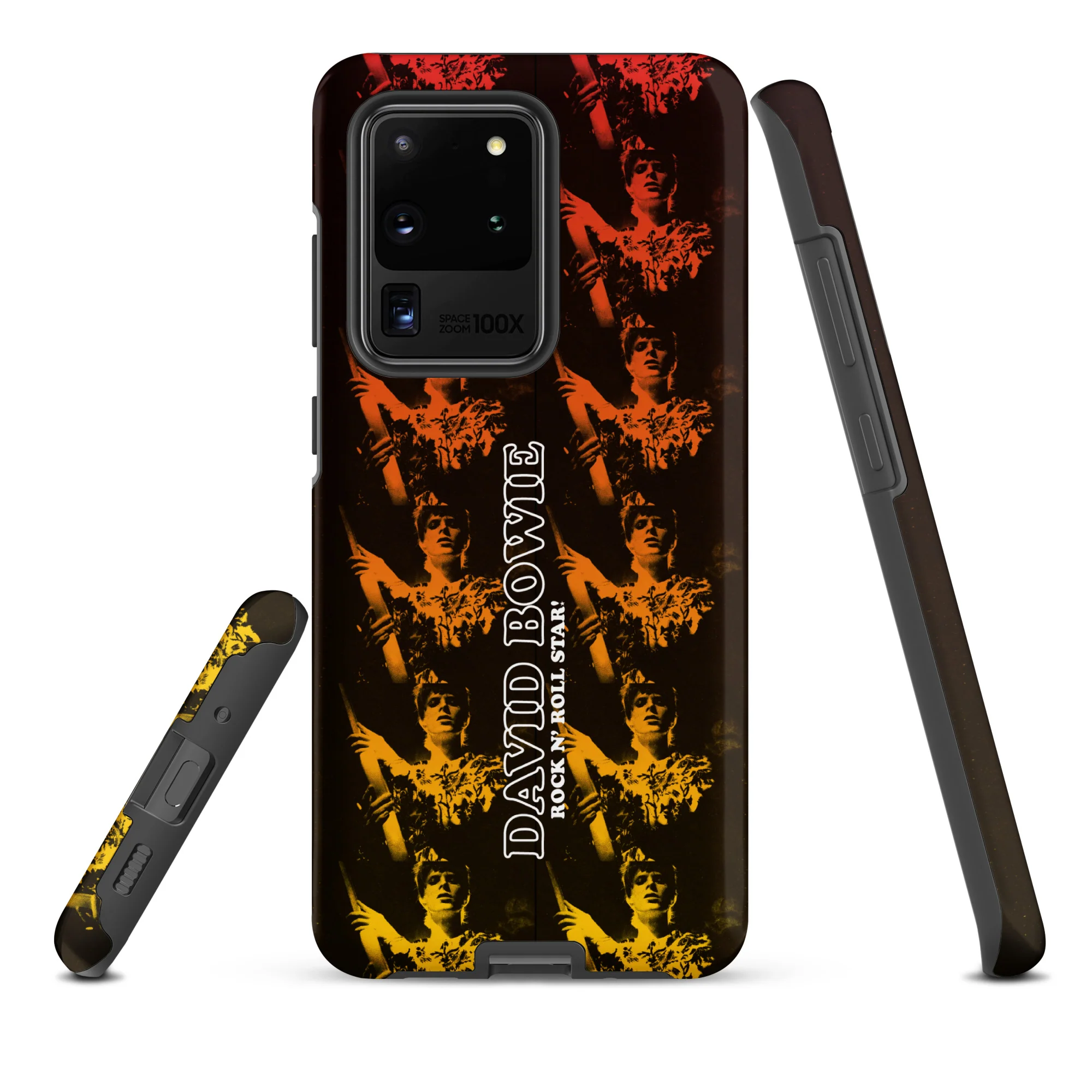 David Bowie Rock n' Roll Star Photo Gold Samsung® Case - Image 5