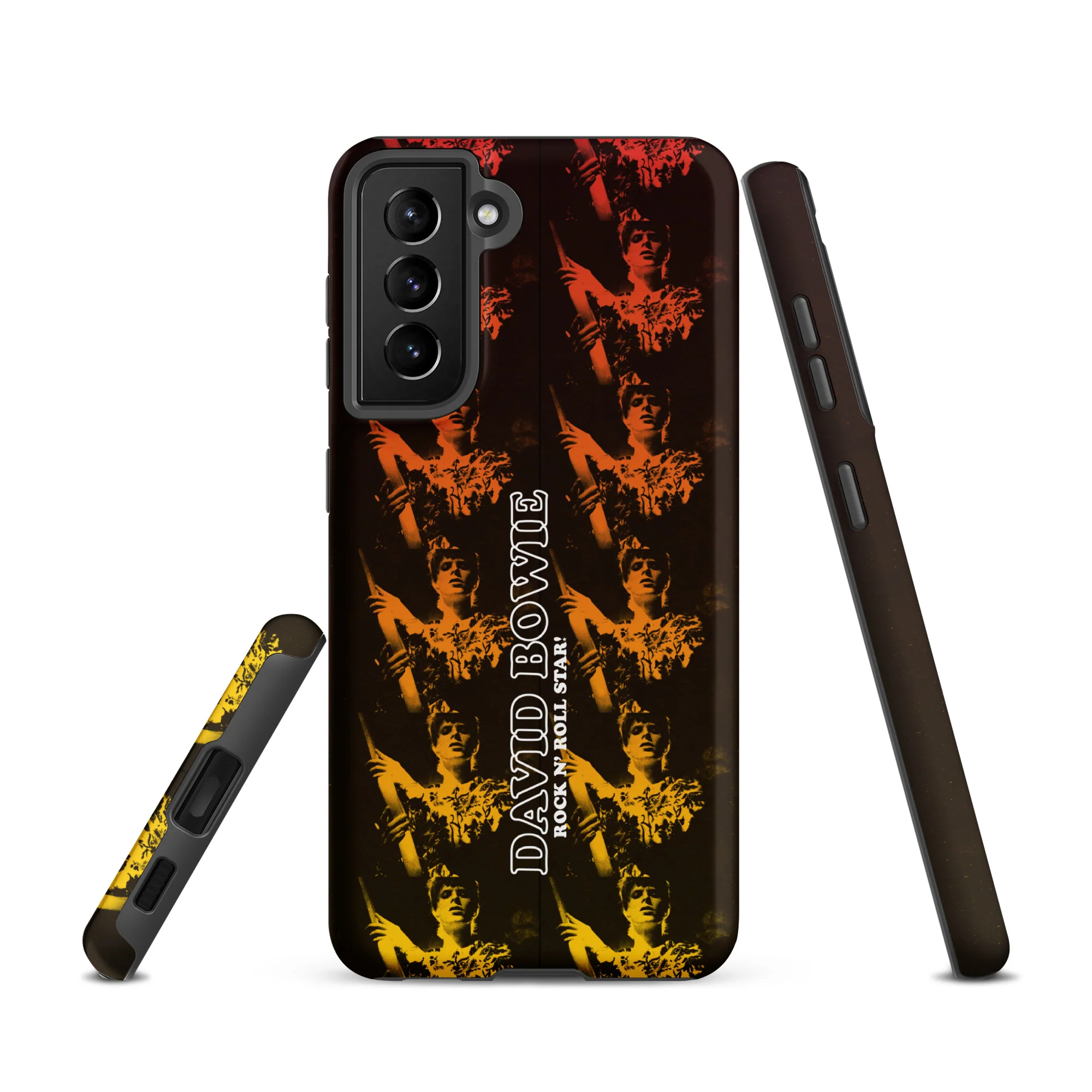 David Bowie Rock n' Roll Star Photo Gold Samsung® Case - Image 6
