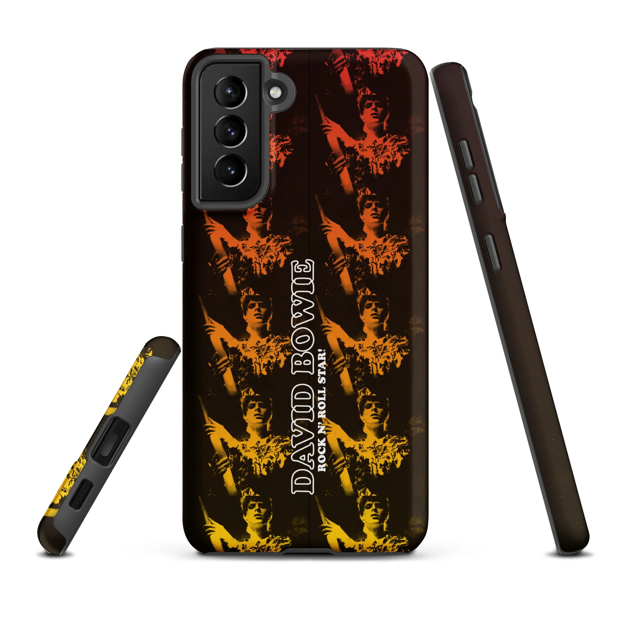 David Bowie Rock n' Roll Star Photo Gold Samsung® Case - Image 7