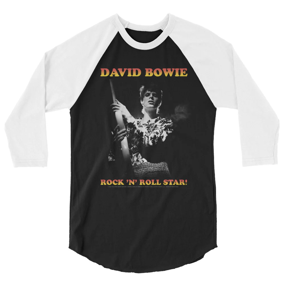 David Bowie Rock n' Roll Star Raglan T-Shirt