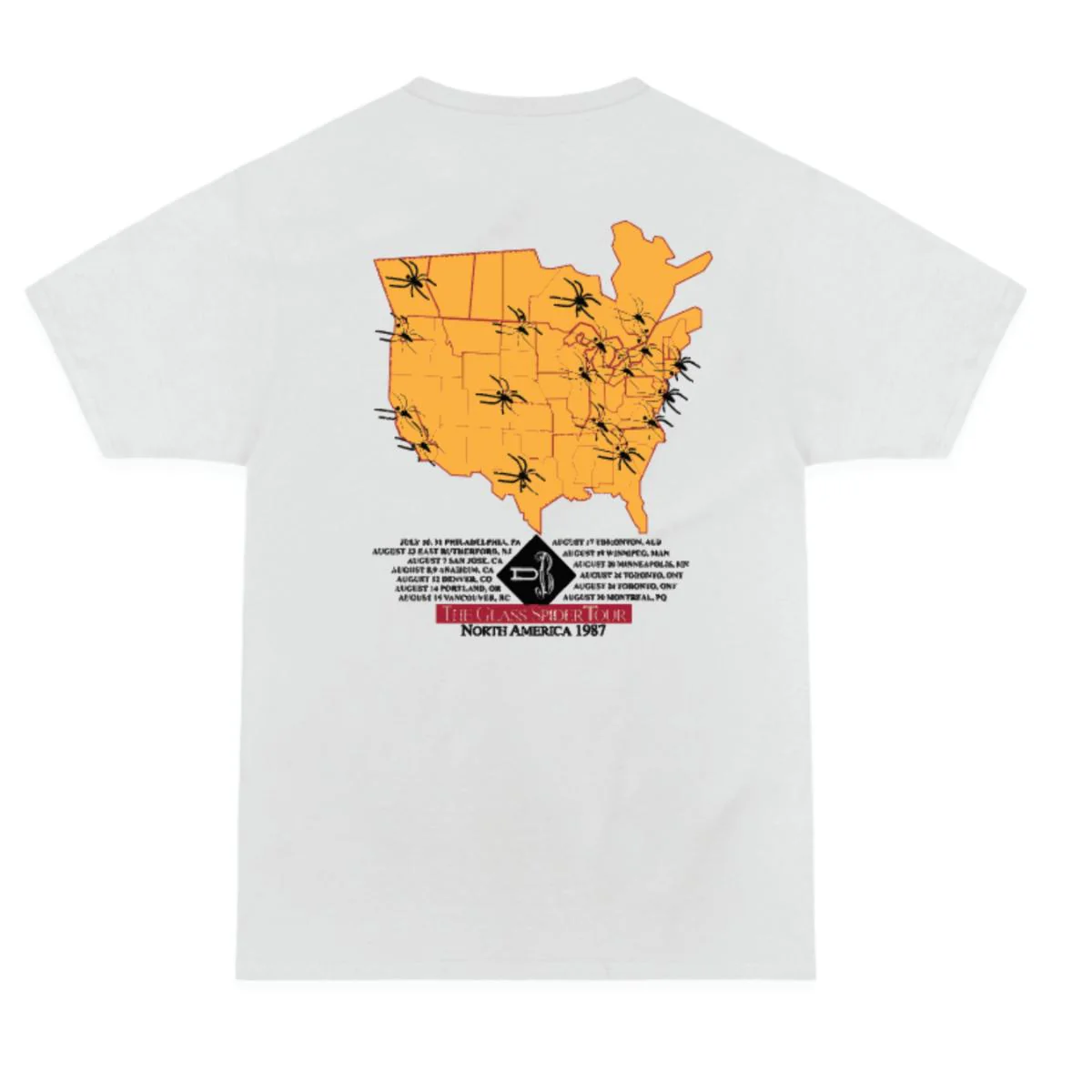 David Bowie The Glass Spider 1987 Tour T-Shirt - Image 2