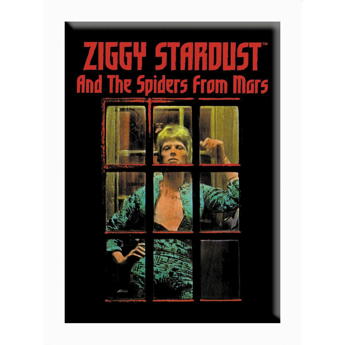 David Bowie Ziggy Window 2.5"x3.5" Magnet