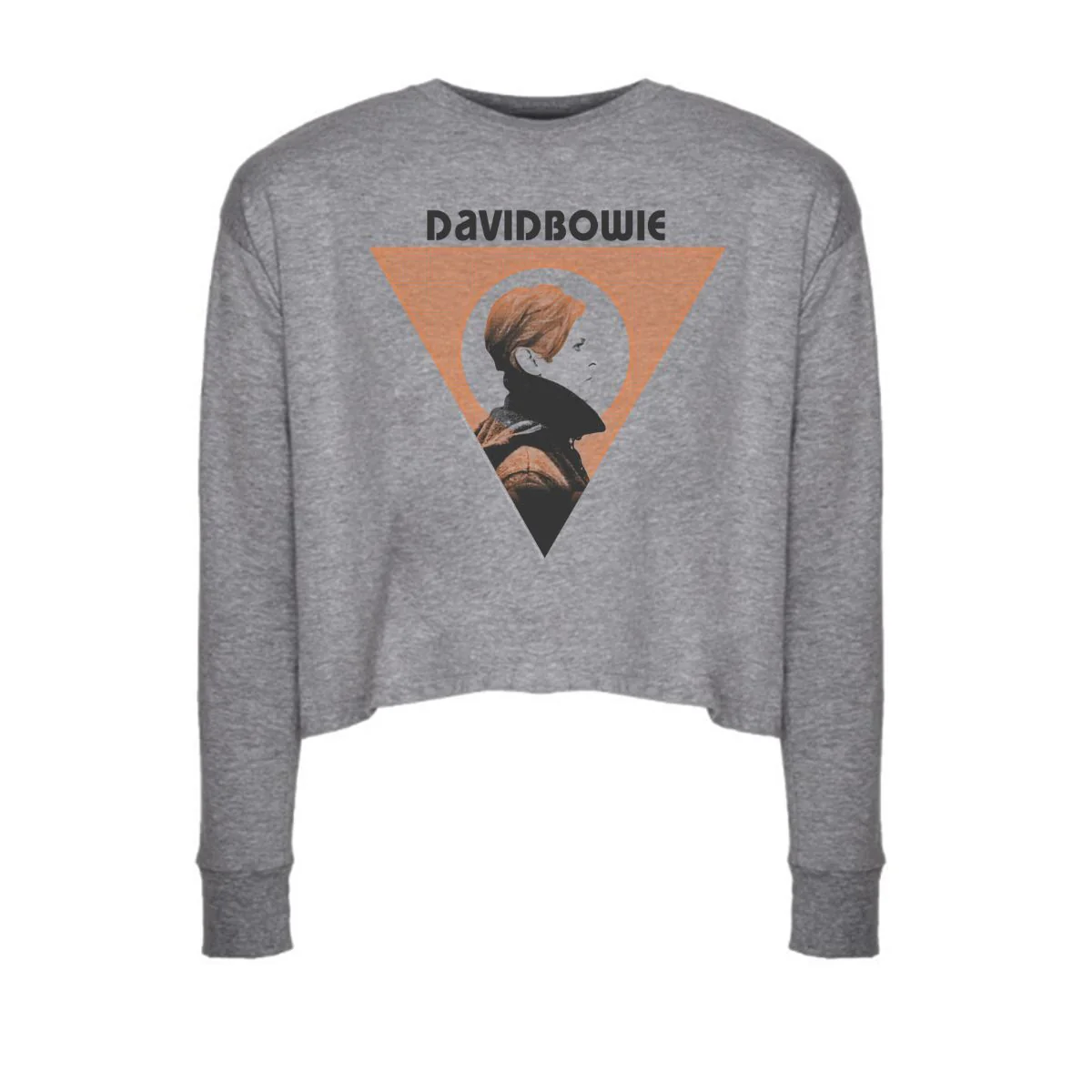 Geometry Long Sleeve Crop Top