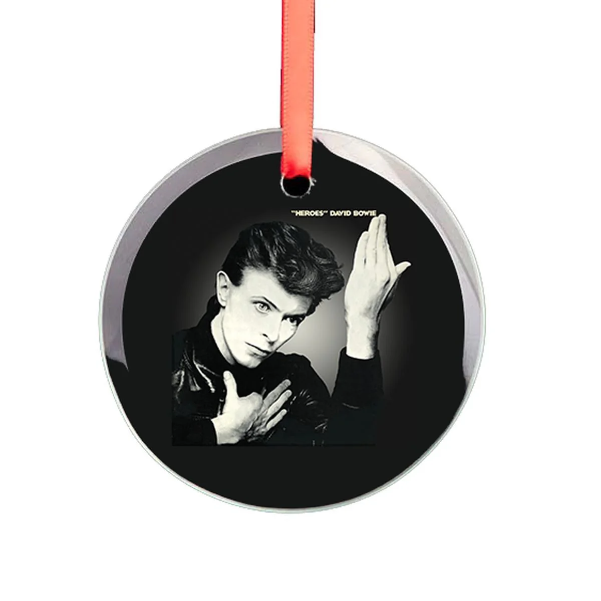 Heroes Cover Glass Ornament