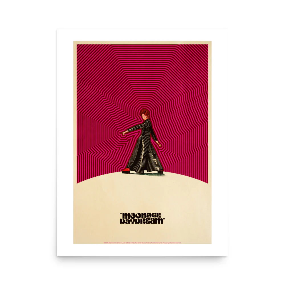 Hypnotic Red Moonage Daydream Poster