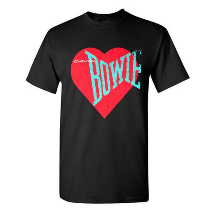 Love Bowie Red Heart T-shirt