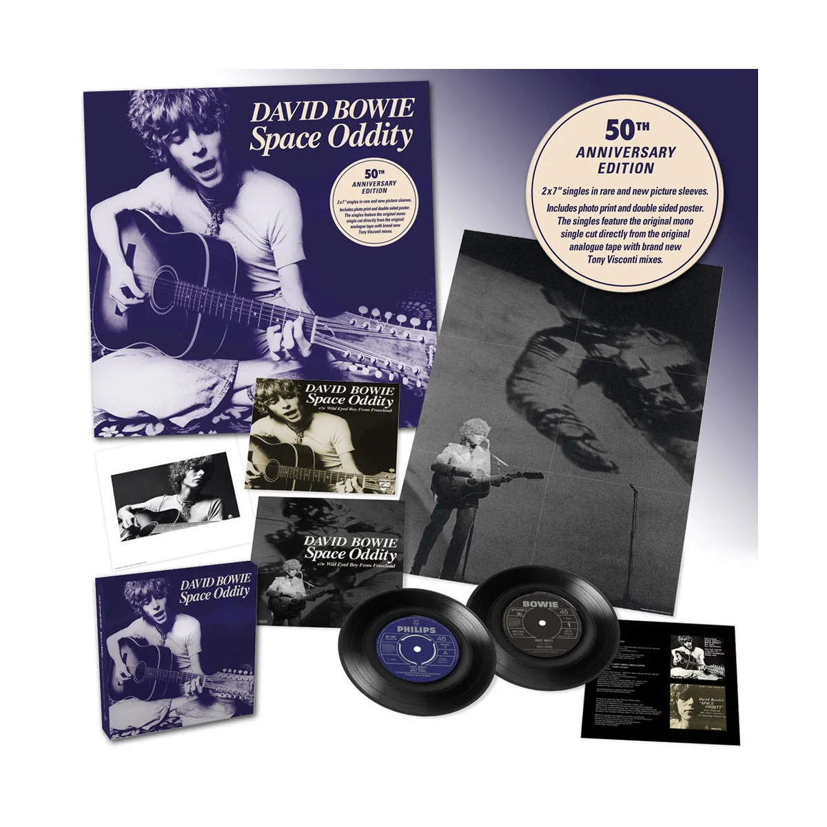 Space Oddity - 50th Anniversary 2 x 7 Box Set