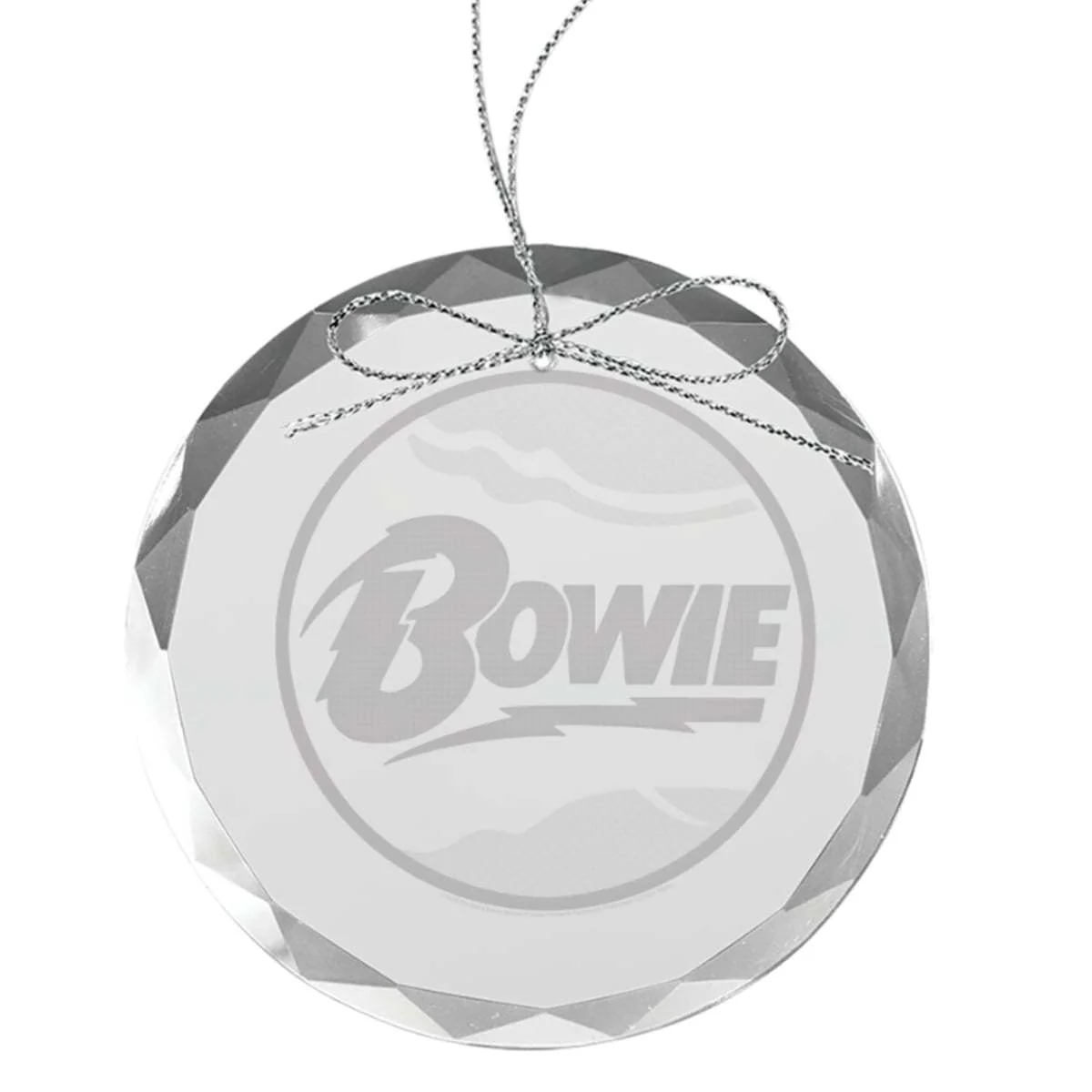 Space Oddity Round Laser-Etched Glass Ornament